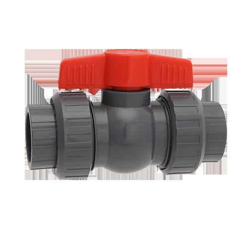 Hayward QTA 2in True Union Compact PVC Ball Valve, Gray  