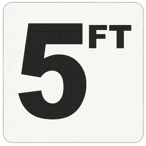 Inlays 5Ft Vinyl Depth Marker | V620050 - product image