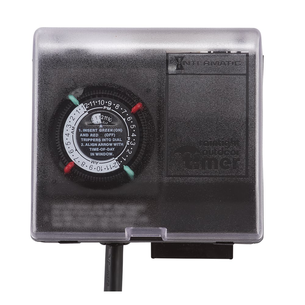 Intermatic Mechanical Plug-In Timer, with Built-In Enclosure Analog/Mechanical 120 VAC 20 A 1 hp - product image