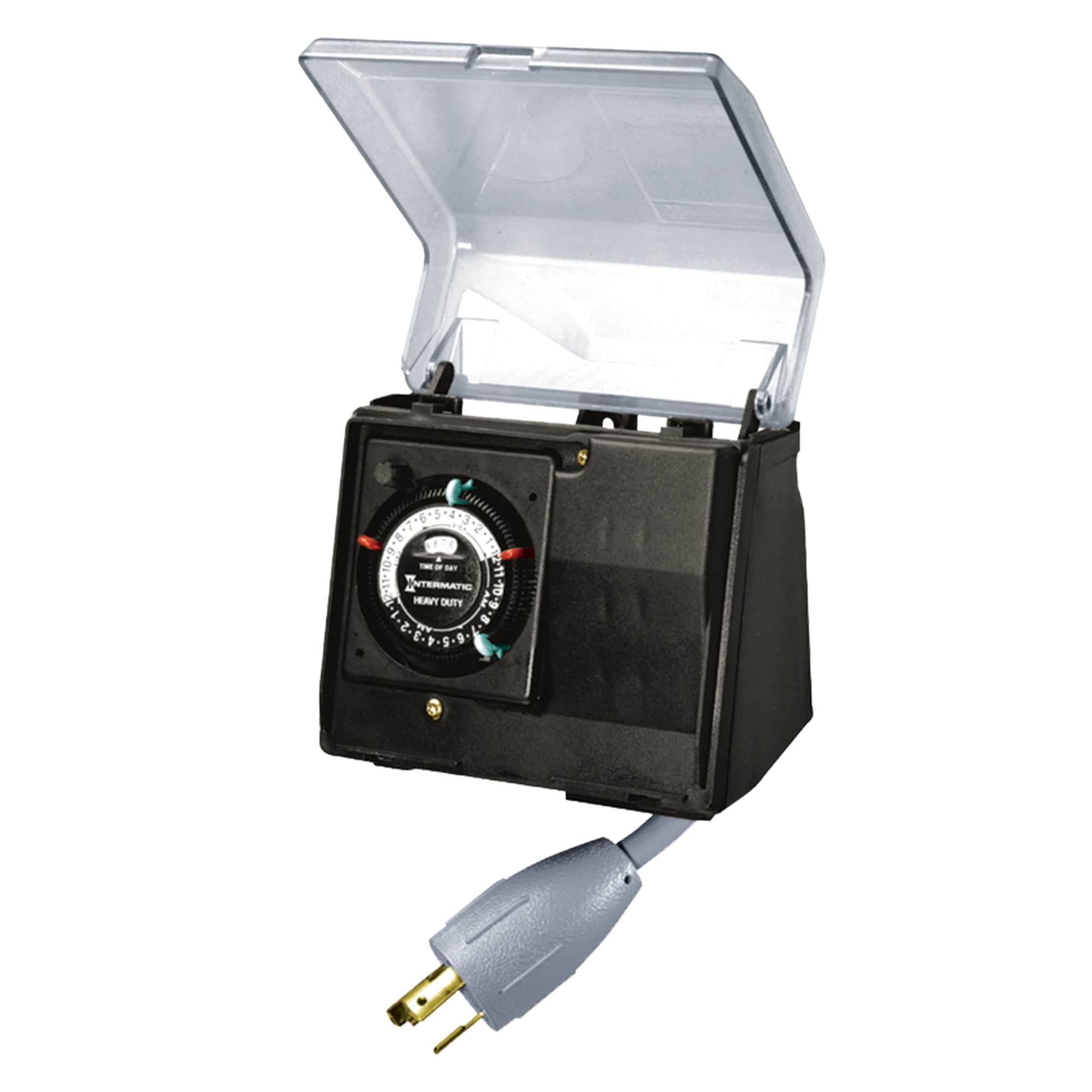 Intermatic Mechanical Plug-In Timer, with Built-In Enclosure Analog/Mechanical 120 VAC 20 A 1 hp image 2