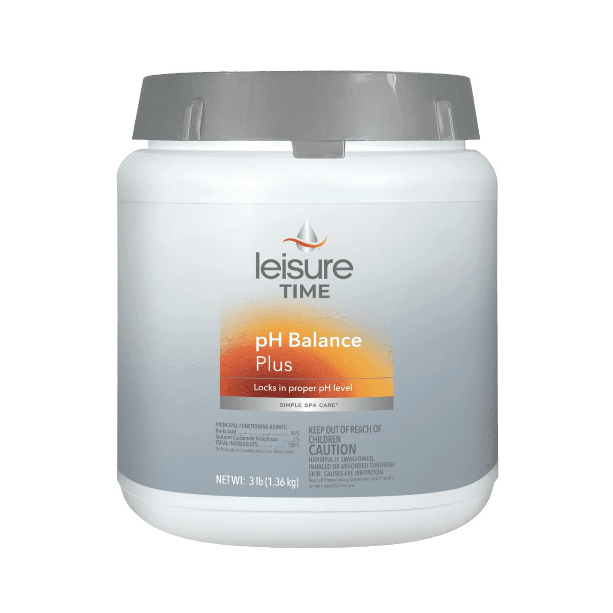 Leisure Time Spa pH Balance Plus Granular, 3 lb Bottle. 12/Case - product image