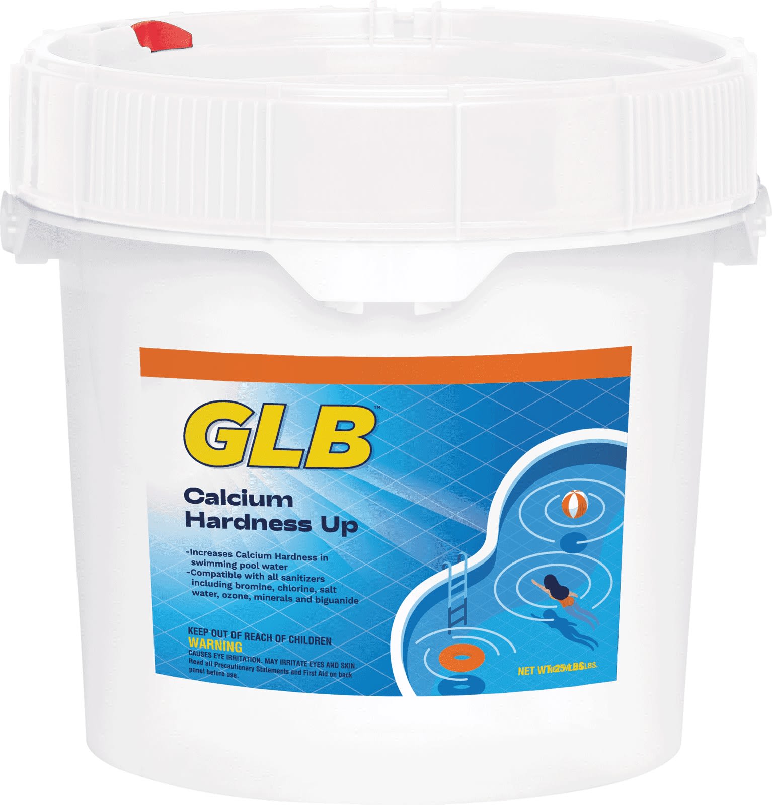 GLB Calcium Hardness Up, Calcium Chloride,  25 lb Pail - product image