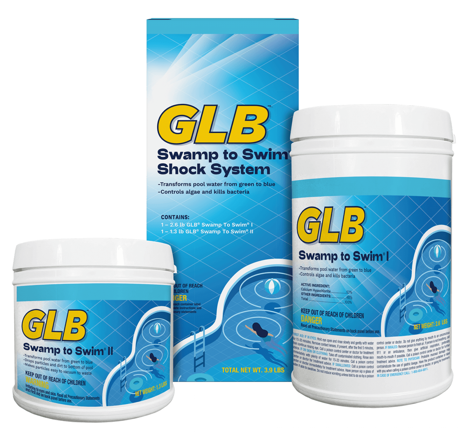 GLB Swamp To Swim Kit - for Severe Algae, 1 Kit, 3/Case - product image