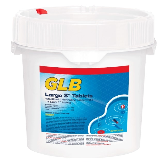 GLB Large 3" Chlorine Tablets , 15 lb Pail - product image