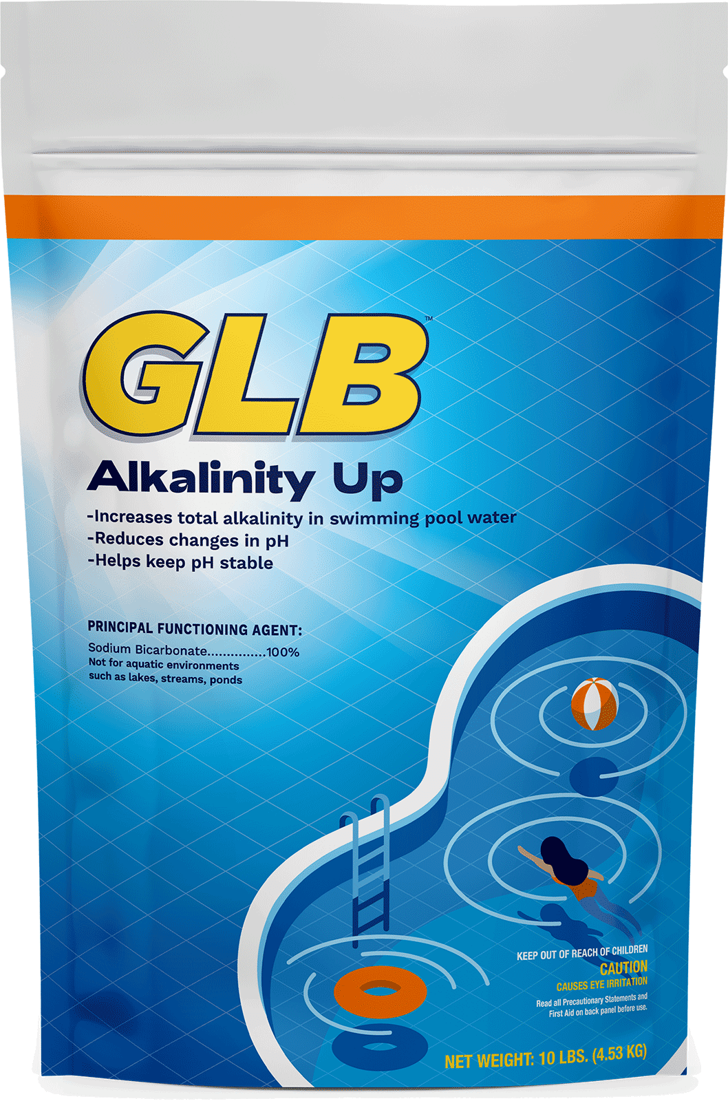 GLB Alkalinity Up, Sodium Bicarbonate, 10 lb Bag, 4/Case - product image