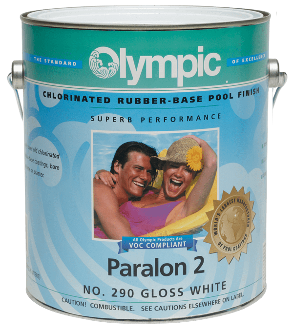 Olympic Paralon 2 Chlorinated Rubber-Base Pool Finish 1 gallon - product image