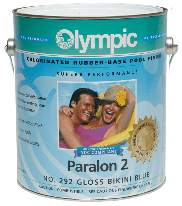 Olympic 292 Paralon 2 Pool Paint, Bikini Blue, 1 Gallon - product image