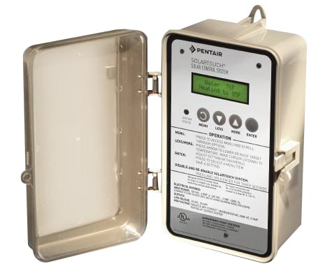 Pentair SolarTouch Solar Control System, Variable Speed, Power Center/Control Panel, 3-Way Valve, Valve Actuator/2 Temp Sensors(20ft water, 40in solar