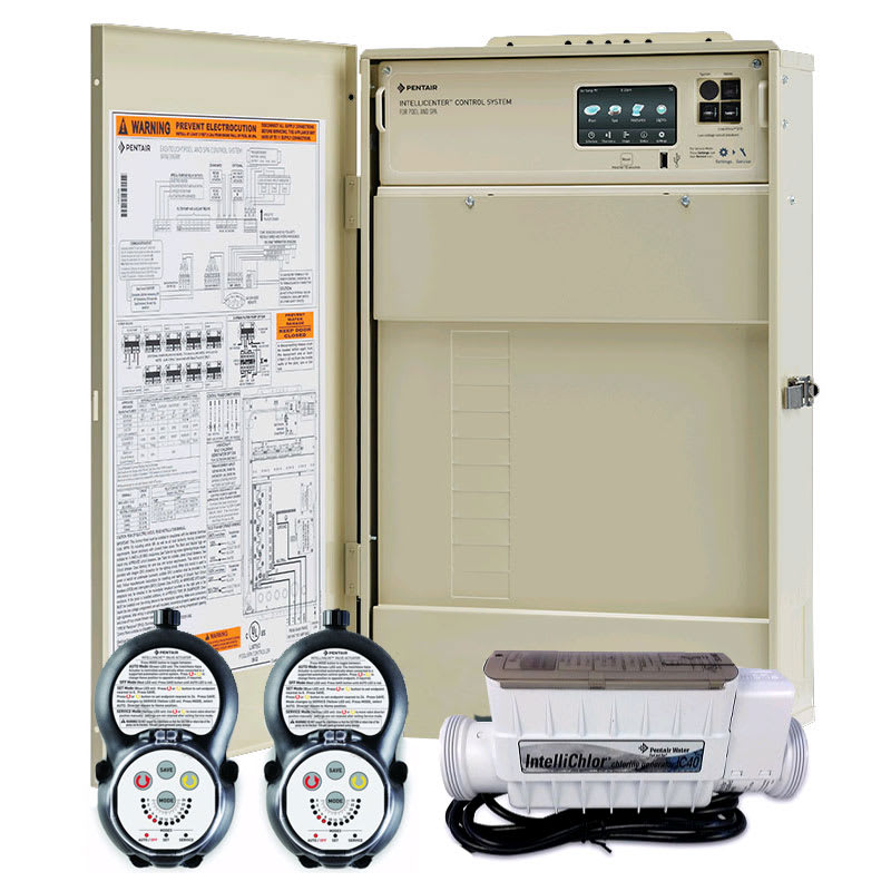 Pentair IntelliCenter i8PS Pool & Spa Bundle Control System, Loadcenter, IC40, SSG Transformer, 2 Intellivalves  