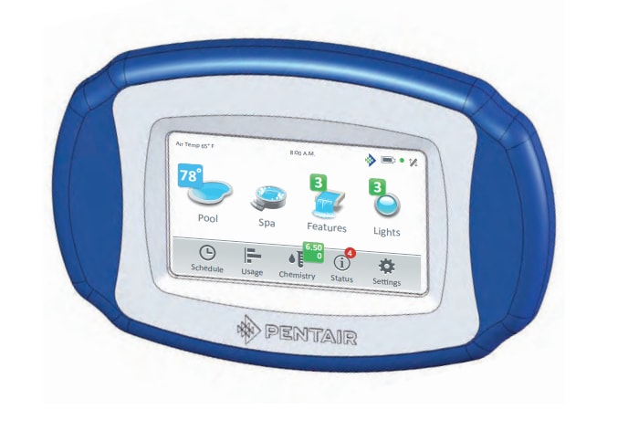 Pentair IntelliCenter Wireless Remote w/ Transceiver, 4 Aux, White  