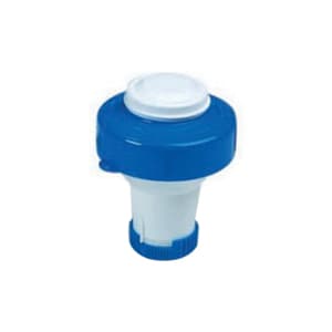Rainbow Splasher Pool/Spa Floating Chemical Dispenser, Blue and White, Holds Approximately 11oz of 1" Tablets - product image