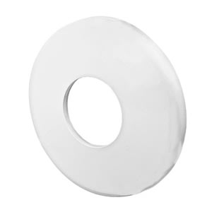 Perma-Cast 1.9in White Plastic Escutcheon  