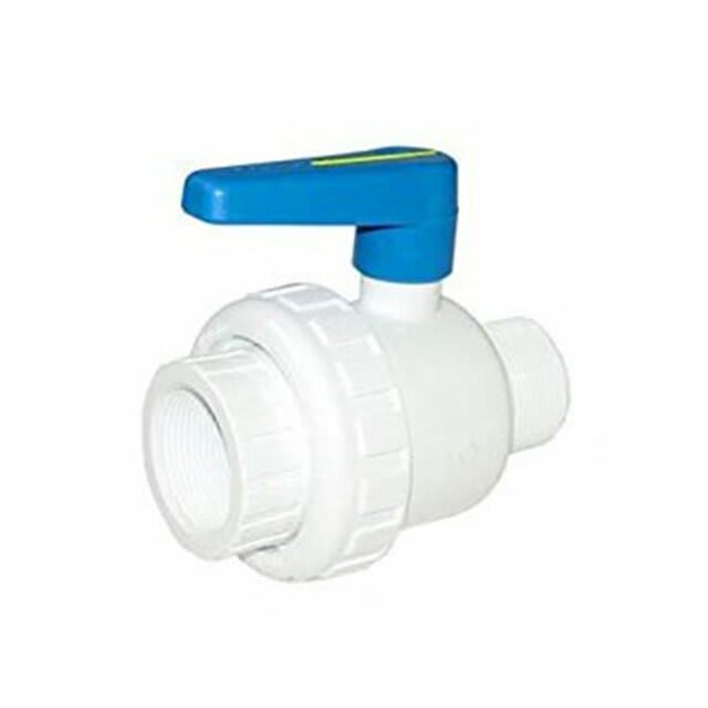 Praher Ball Valve 1.5" Mpt X Fpt White - product image