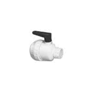 Praher Ball Valve 1.5" Mpt X Fpt White image 2