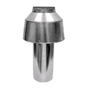 Raypak 266A/267A D-10 Residential Pool Heater Indoor Drafthood, Stack Top 7”, 16 lbs  