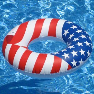 Swimline 36in Americana Pool Ring Float  