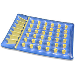 Swimline Inflatable Dual Pool Mattress 78", 36 Pocket, Blue/Yellow | 90361