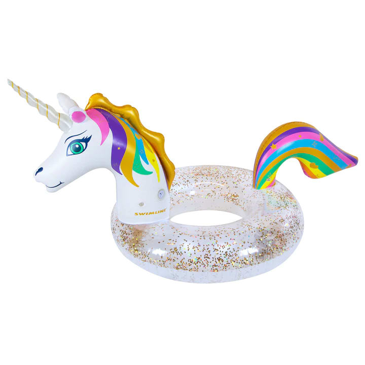 Swimline 68"/36.5"/26" Led Unicorn Glitter Ring | 90387 - product image