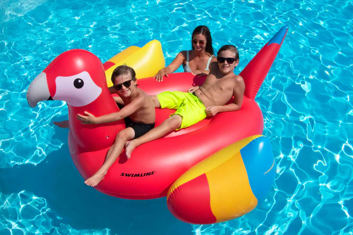 Swimline Giant Parrot Ride-On Pool Float | 90629 image 5