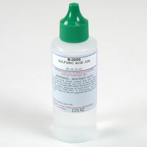 Taylor Sulfuric Acid .12N Dropper Bottle, 2 oz, 12/Pack  