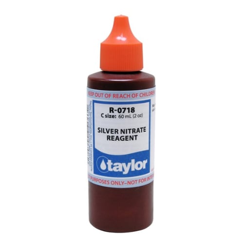 Taylor 2 Oz Silver Nitrate Reagent (10 Ml Sample 1 Drop = 200 Ppm Nacl) Dropper Bottle  