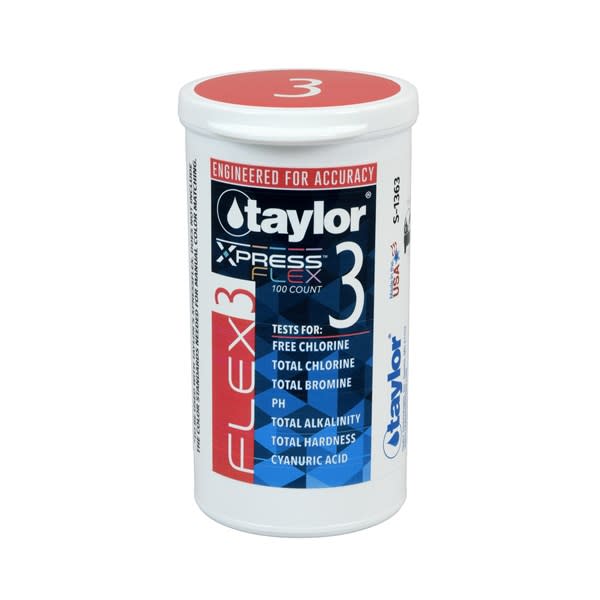 Taylor Flex 3 Test Strips for Xpress Flex System - 100/Btl  