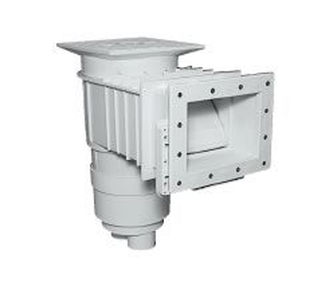 Waterway Renegade Standard Vinyl Liner Skimmer, 2 Port, Square Lid, 2in Socket, White 