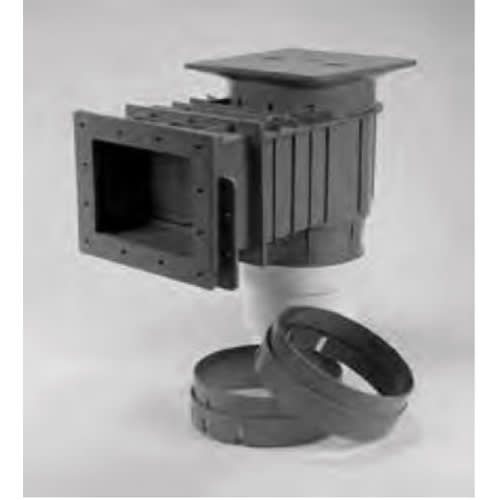 Waterway Renegade Standard 1-Piece Fiberglass Only Skimmer - 2" Socket, Gray | 540-8617 - product image