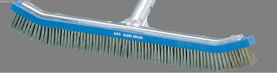 A&B Metal-Back Algae Brush, Stainless Steel Bristles 18in   AAB