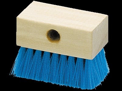 A&B Hardwood-Back Pool Tile Brush, Blue Bristles   AAB