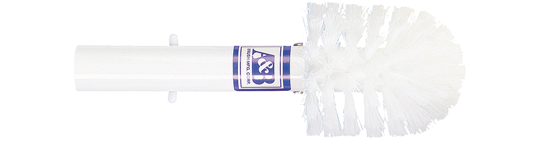 A&B Corner Brush, White Bristles   AAB