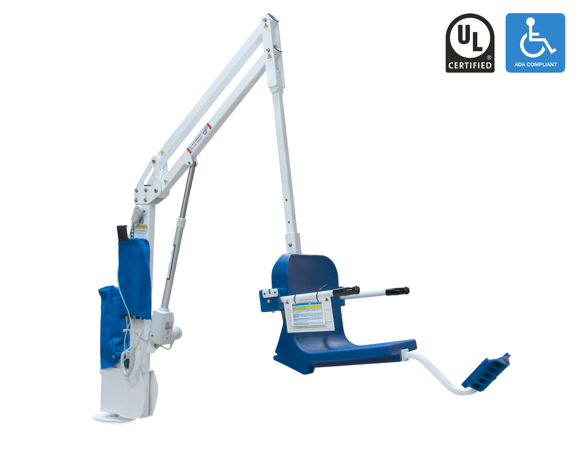 Aqua Creek Scout Excel ADA Pool Lift, 375 lb Capacity, 360-Degree Rotation, No Anchor | F-SCTXL - product image