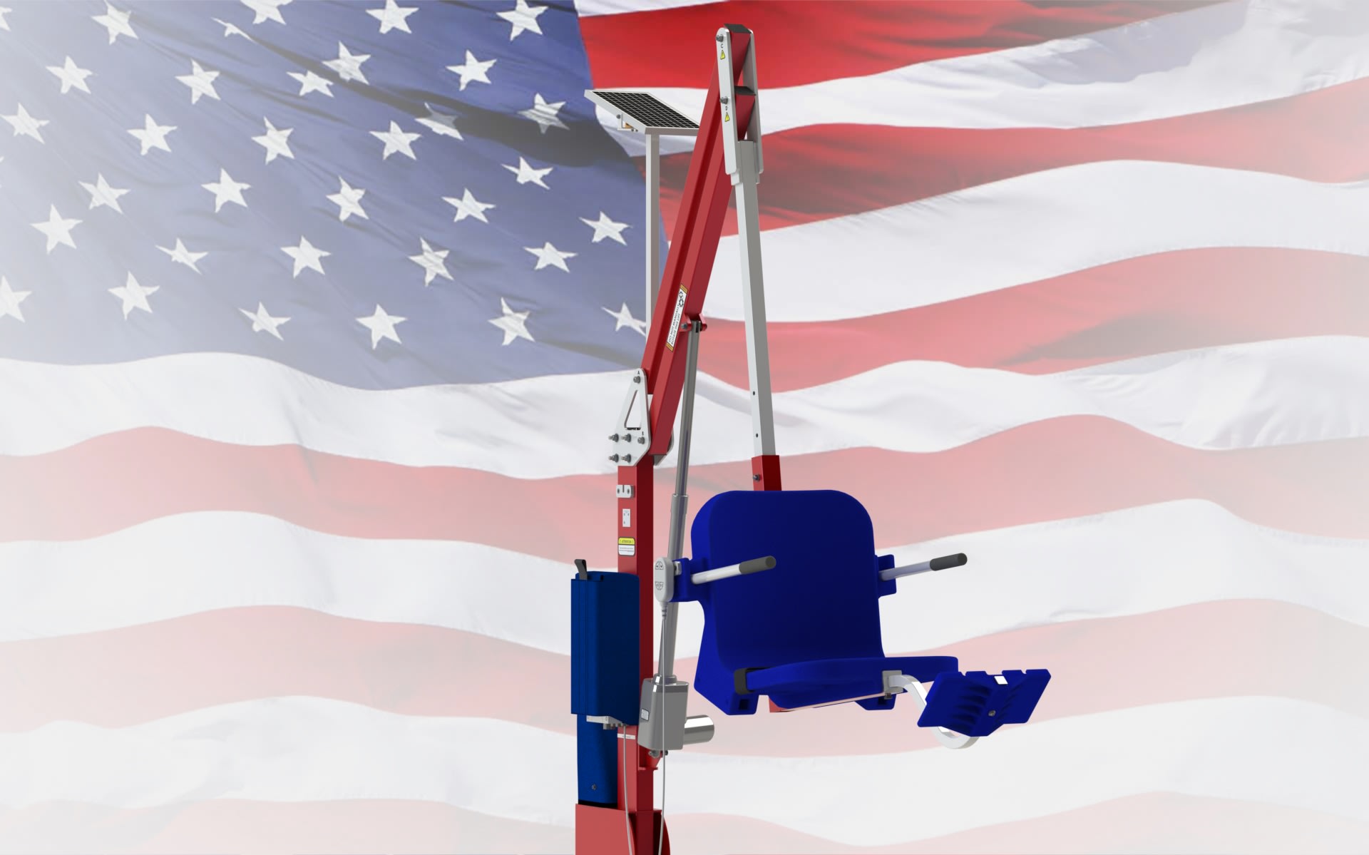 Aqua Creek Scout Excel ADA Pool Lift, 375 lb Capacity, 360-Degree Rotation, No Anchor | F-SCTXL image 4