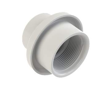 AquaStar Light Niche/Return Fitting (Fits Inside 2in Pipe), 1½in Socket, White  