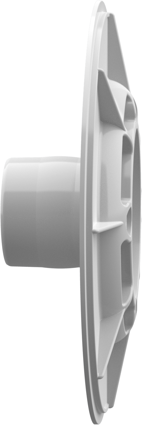 Aquastar White Sumpless Bulkhead , 6in  