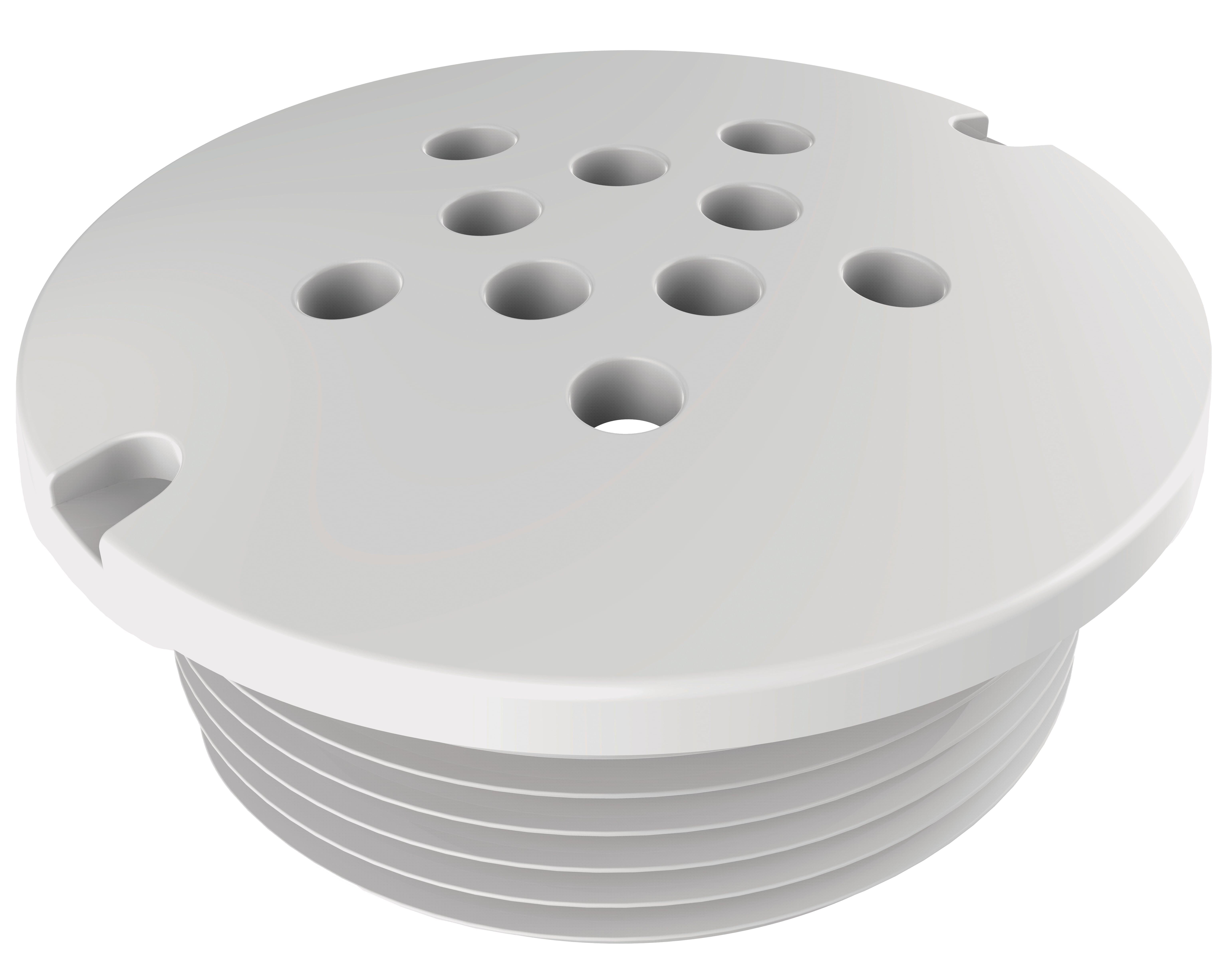 Aquastar White Bubbler Plate  