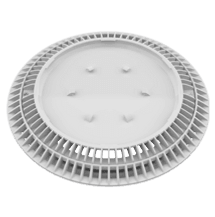 AquaStar 10in Round Color Choice Suction Outlet Cover with Screw Kit, Light Gray  