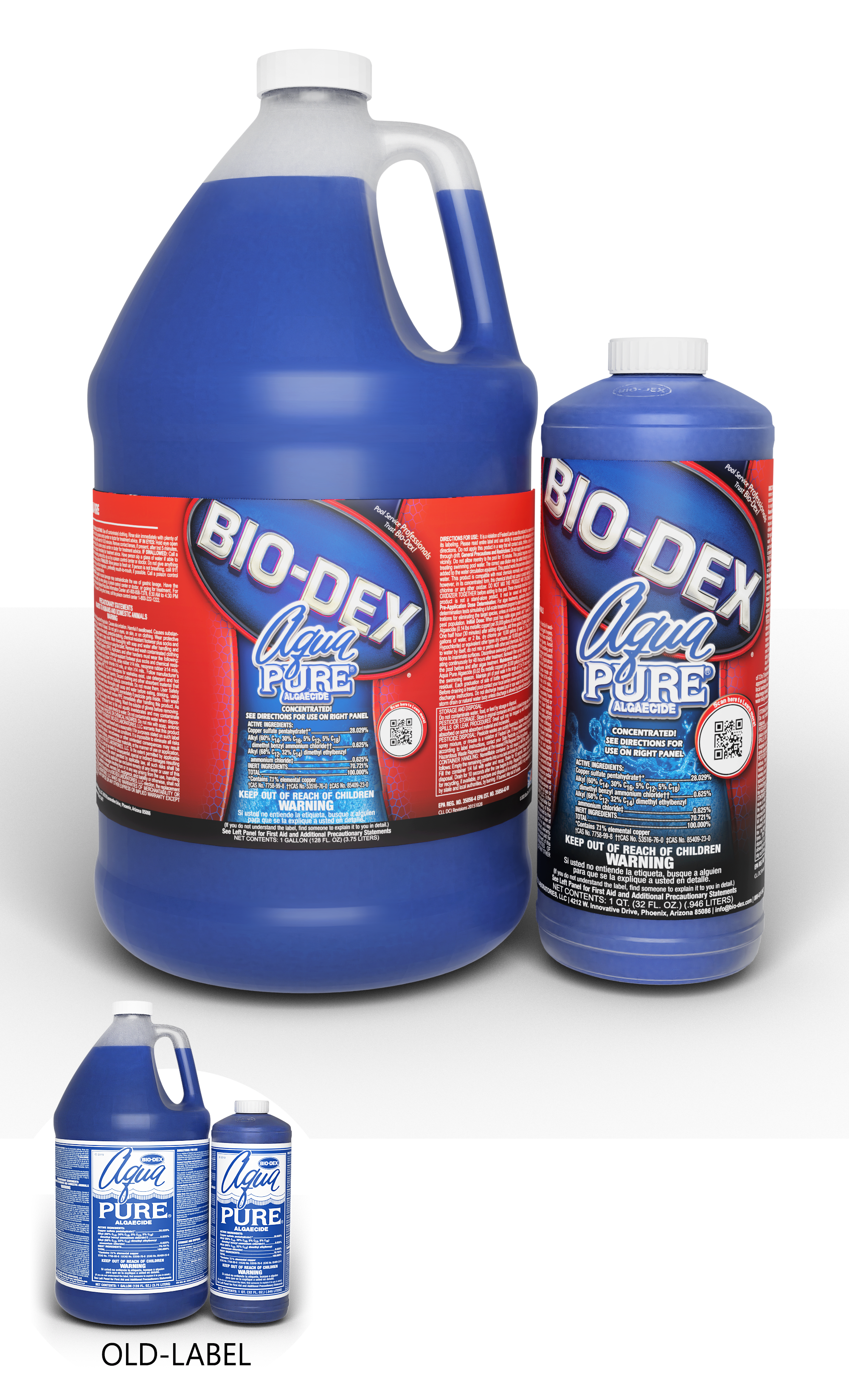 Bio-Dex Aqua Pure Algaecide , 1 Gallon Bottle, 4/Case - product image