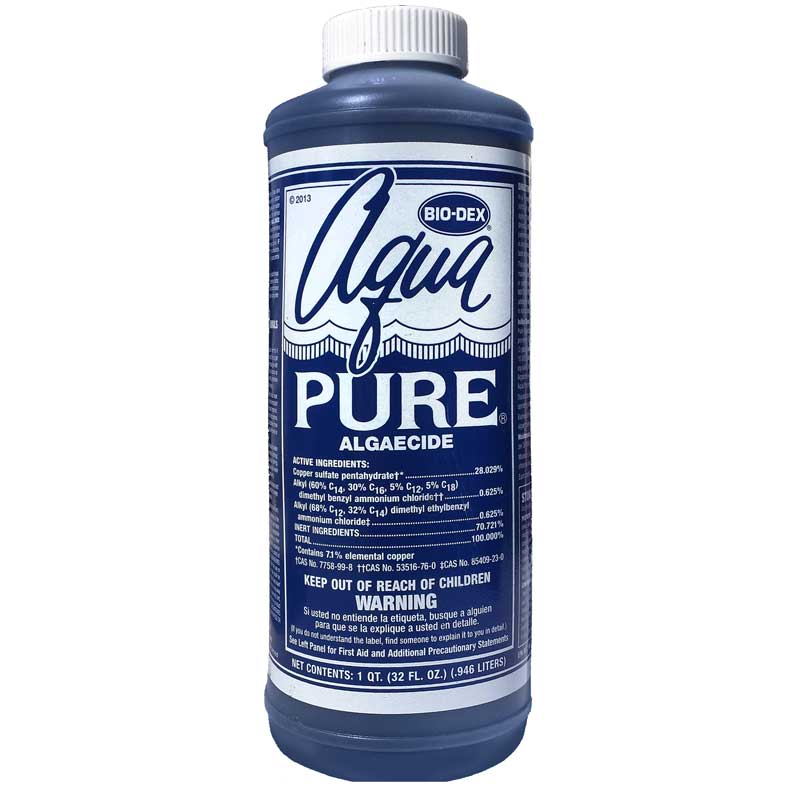 Bio-Dex Aqua Pure Algaecide, 1 Quart Bottle, 12/Case - product image
