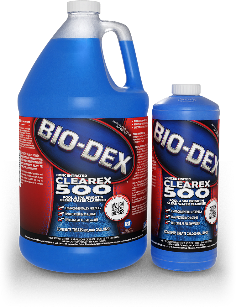 Bio-Dex Clearex Clarifier #500,  1 Quart Bottle, 12/Case - product image