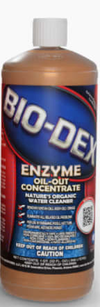 Bio-Dex Oil-Out Enzyme, 1 Quart Bottle, 12/Case