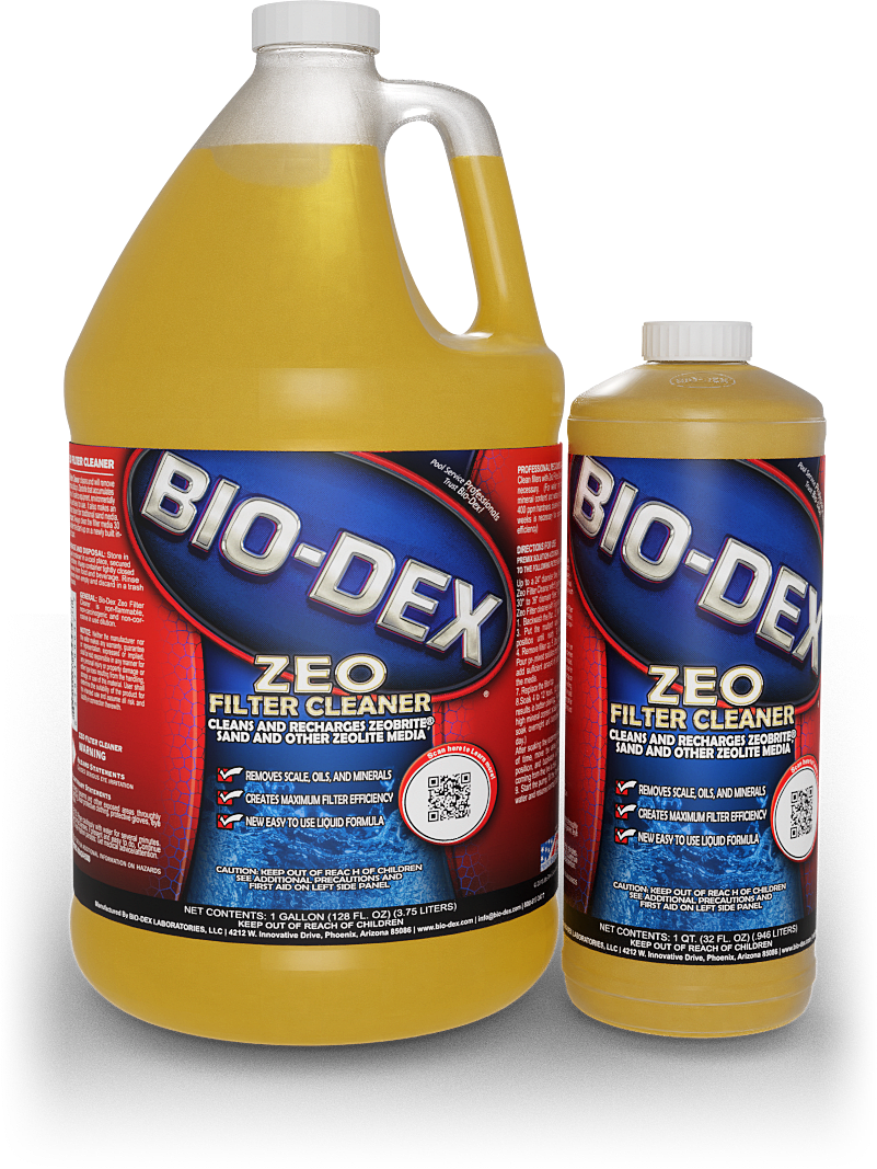 Bio-Dex Zeo Filter Cleaner, 1 Quart Bottle, 12/Case - product image