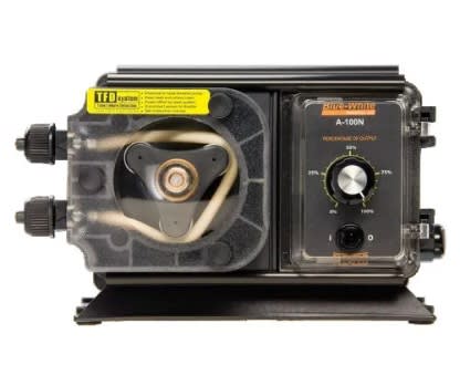 Blue White Flex-Flo A100N Series Peristaltic Chemical Feed Pump, 1/4" Tube Assembly, Flex-A-Prene, 52 GPD, 115V, Cord - product image