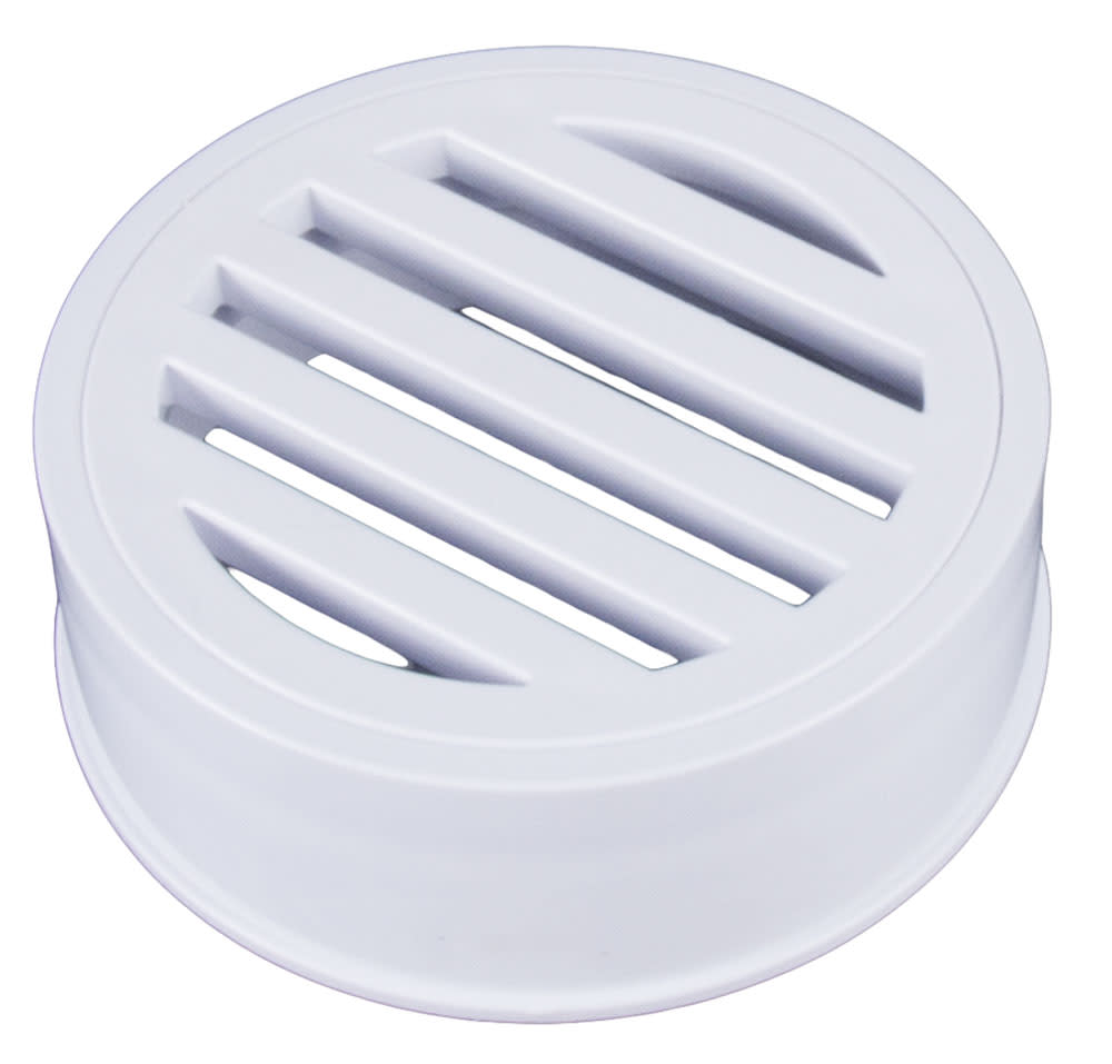 CMP 3" Round Deck Drain, White - product image
