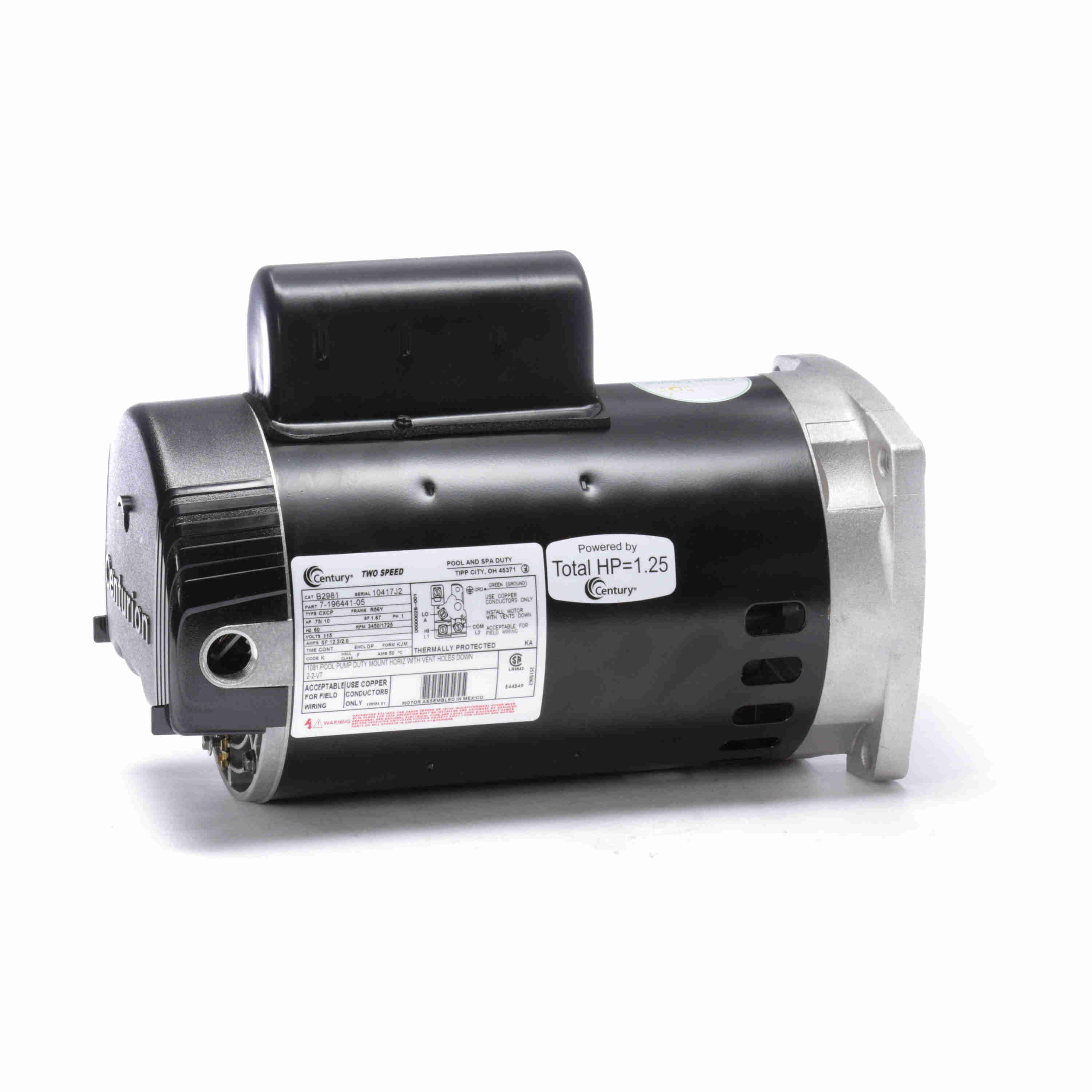 3/4Hp Century B2981 Mtr 3/4 Hp 2Sp 115V 56Y Sq. Flange Motor - product image
