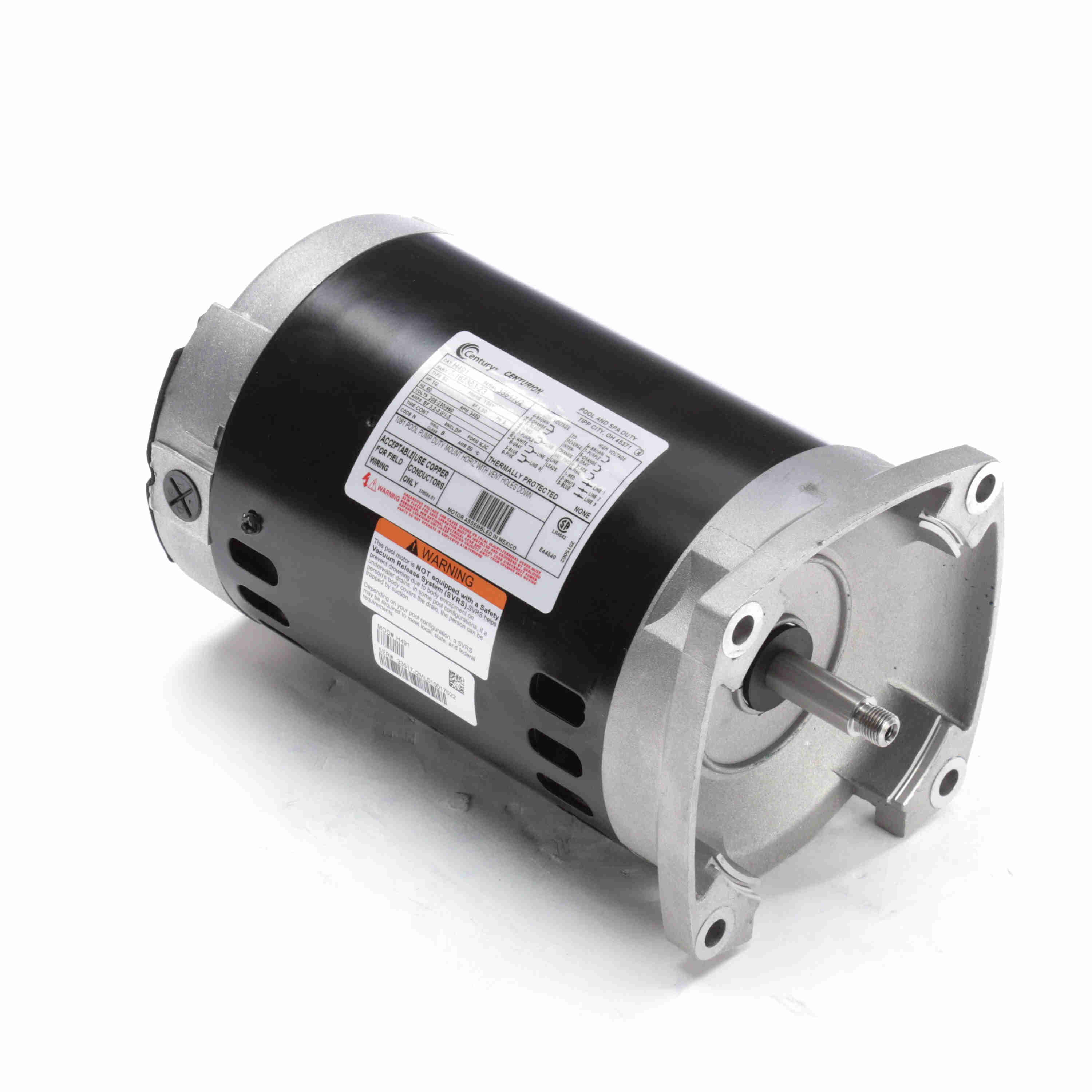 Century Regal Motor .50Hp 3Ph 208230/460V Sqfl Thrd | H491 image 2
