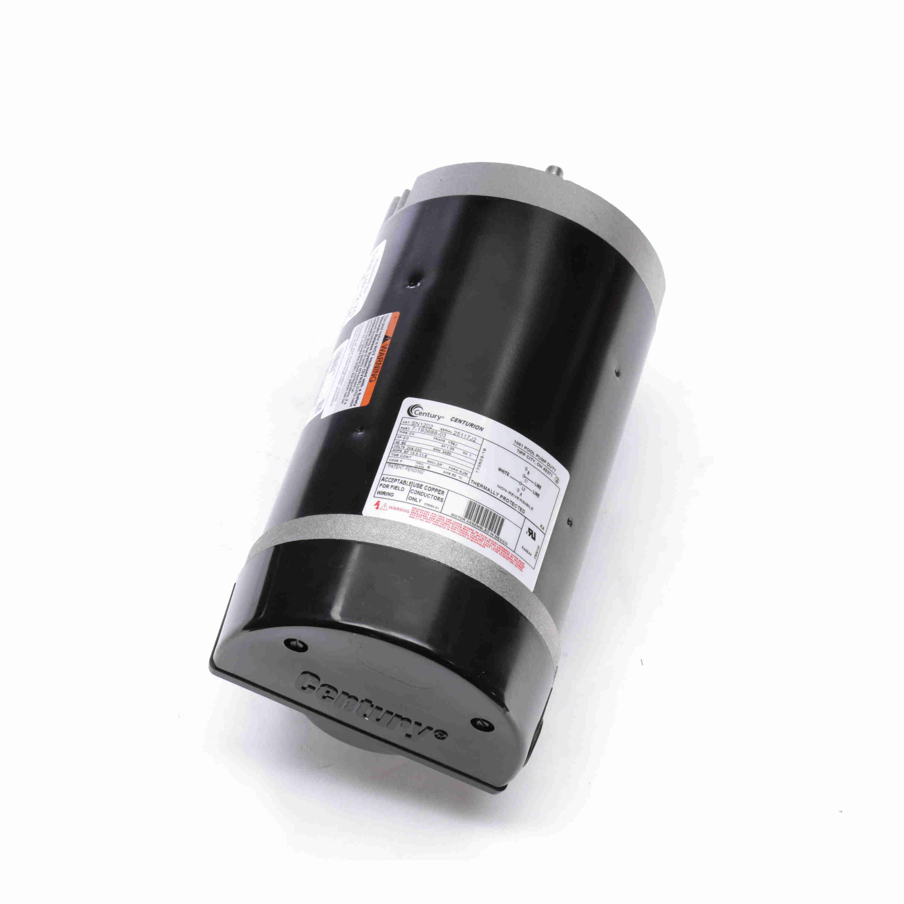 Century Northstar Replacement Pool Pump Motor 2 hp Single-Phase 115V/208 to 230V Y56J Round | SN1202 image 3