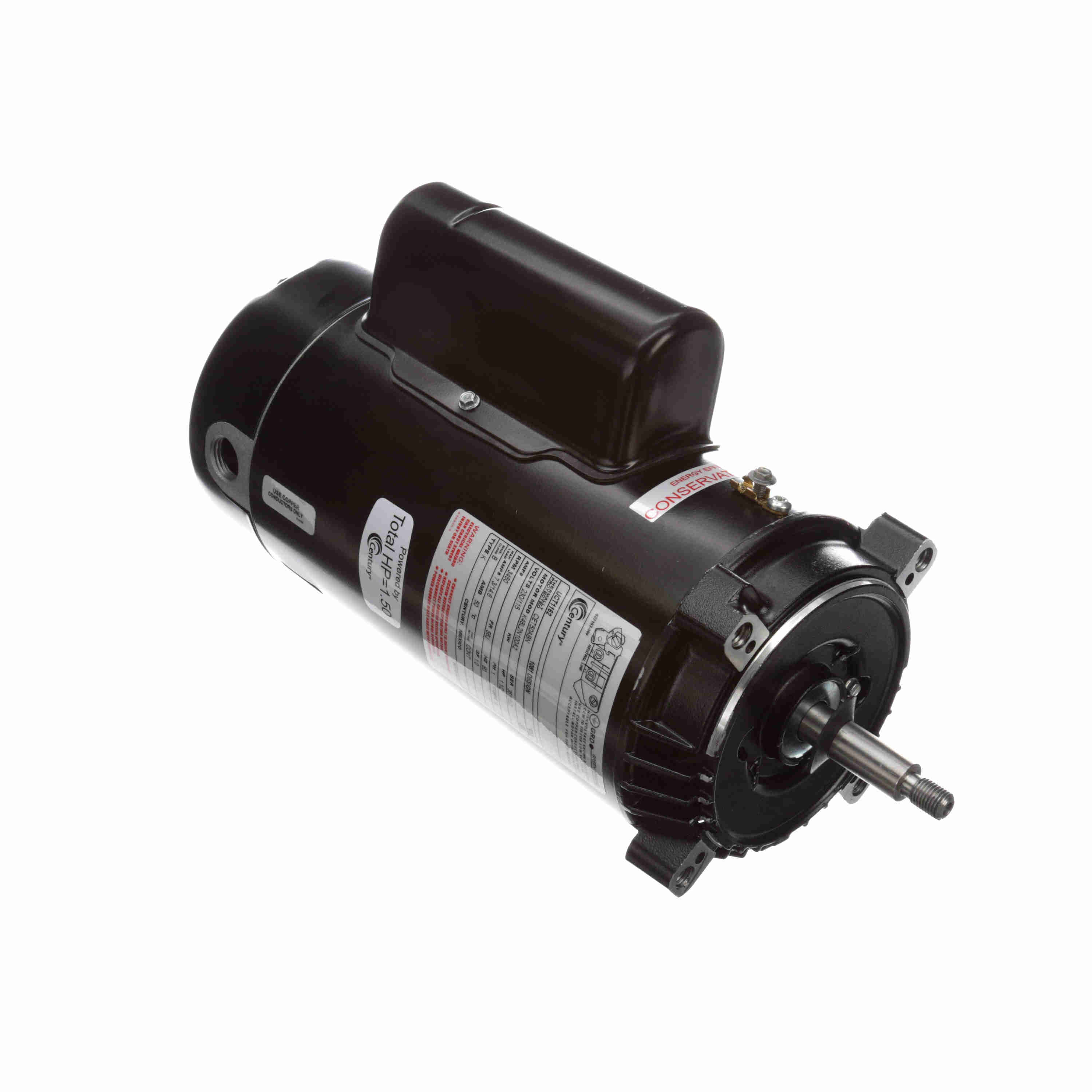 Century Pool Pump Motor 1-1/2HP 1-Speed 1 Phase 60Hz 230/115V 56J Frame | UCT1152 image 2