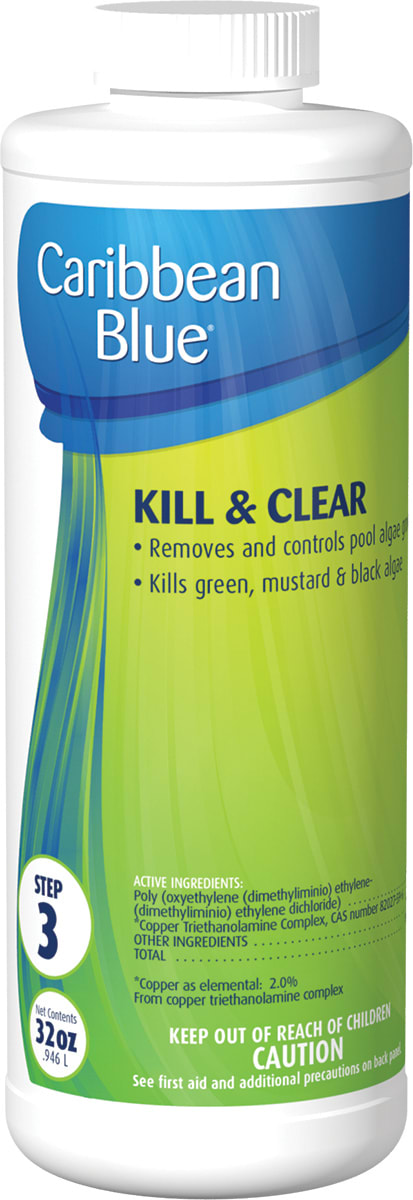 Caribbean Blue Pool Quart Kill & Clear Algaecide - product image
