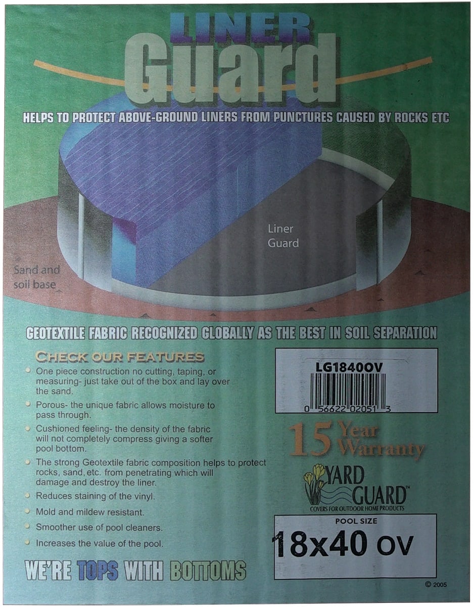 18' X 40' Oval Premium Floor Padding - product image